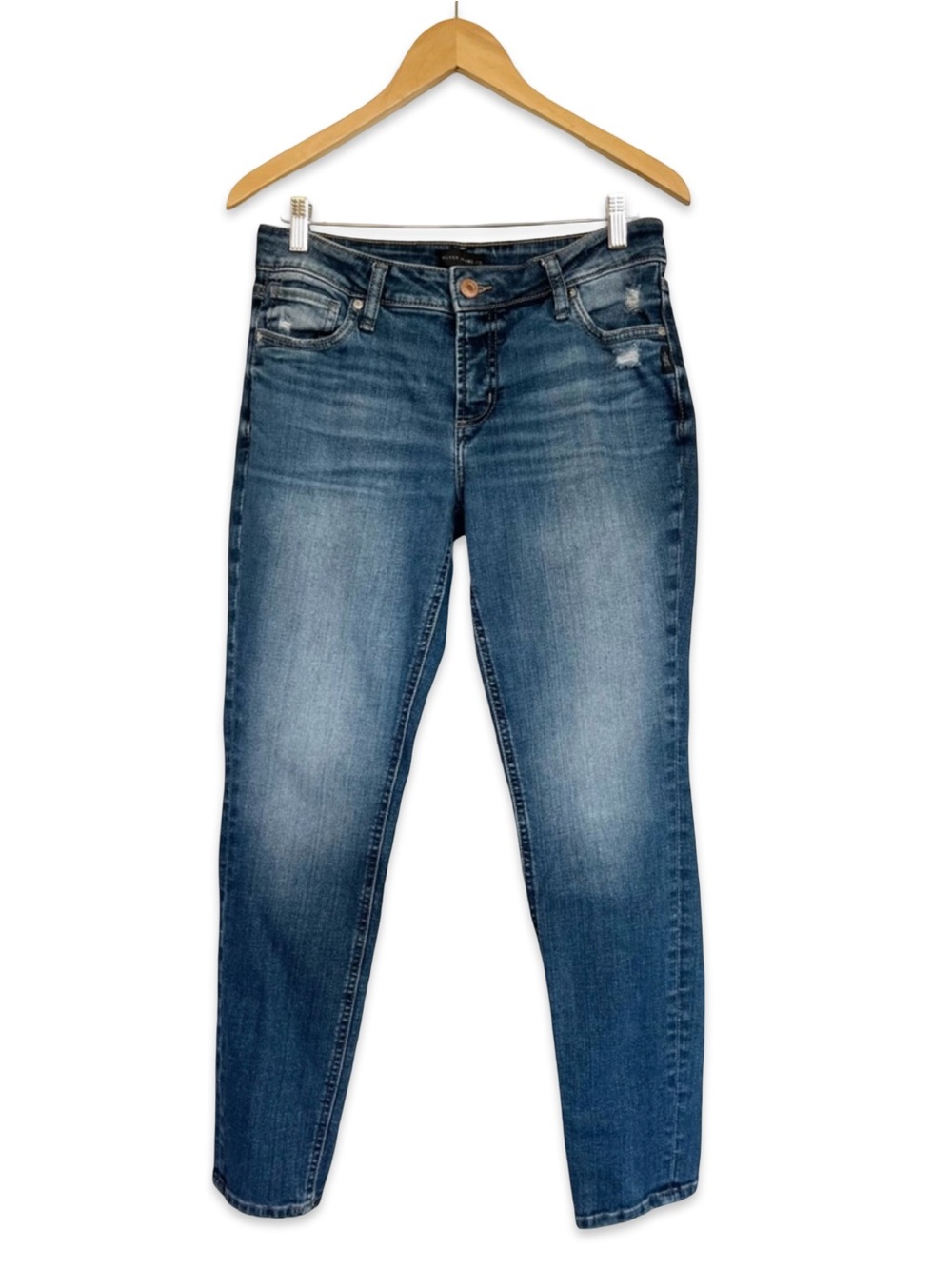 Silver Jeans Girlfriend jeans Size 29 Straight leg Mid rise Stretch Minimalist